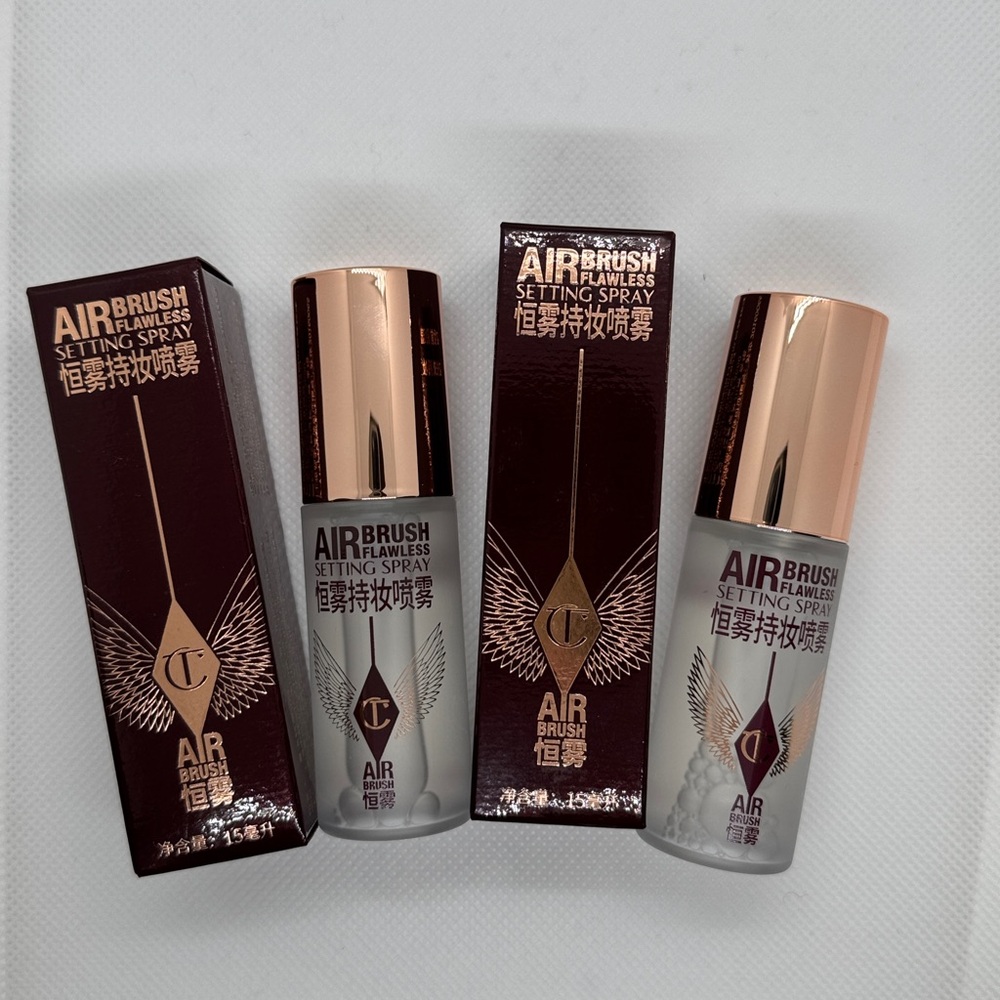 2X CHARLOTTE TILBURY AIRBRUSH FLAWLESS SETTING SPRAY (0.5OZ/15ML)/expire 2027